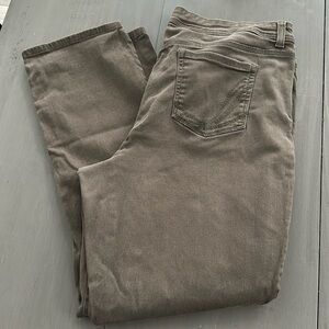 Straight leg green stretchy pants size 18